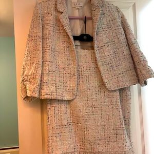 ELLE Suit Jacket and Skirt Set